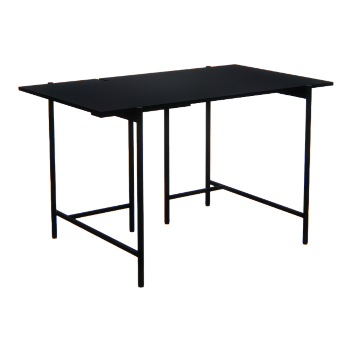 Rectangle Desk / Charcoal - 1200D_charcoal_naname