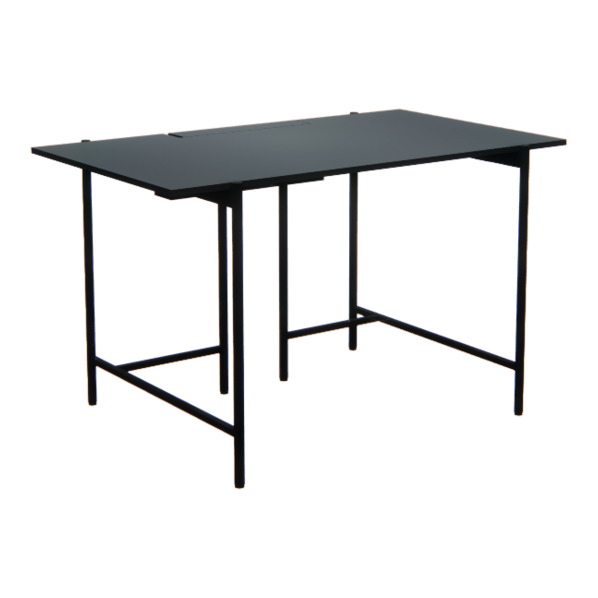 Rectangle Desk / Pewter - 1200D_pewter_naname