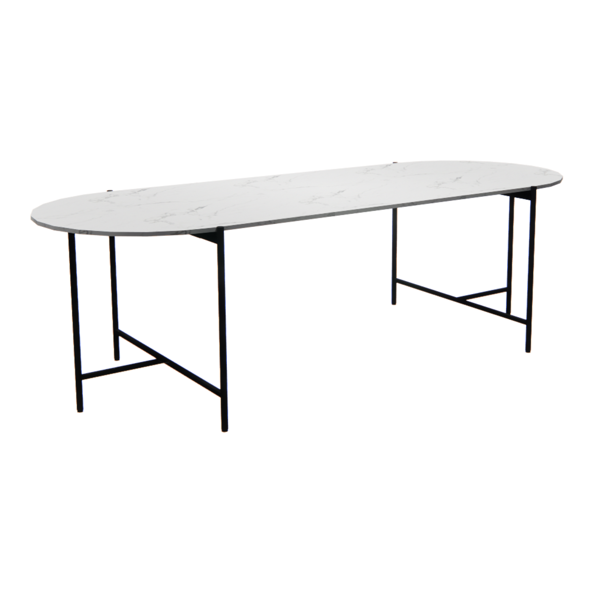 Oval Table / Calacatta Marble - 2400_calacatta_marble_naname